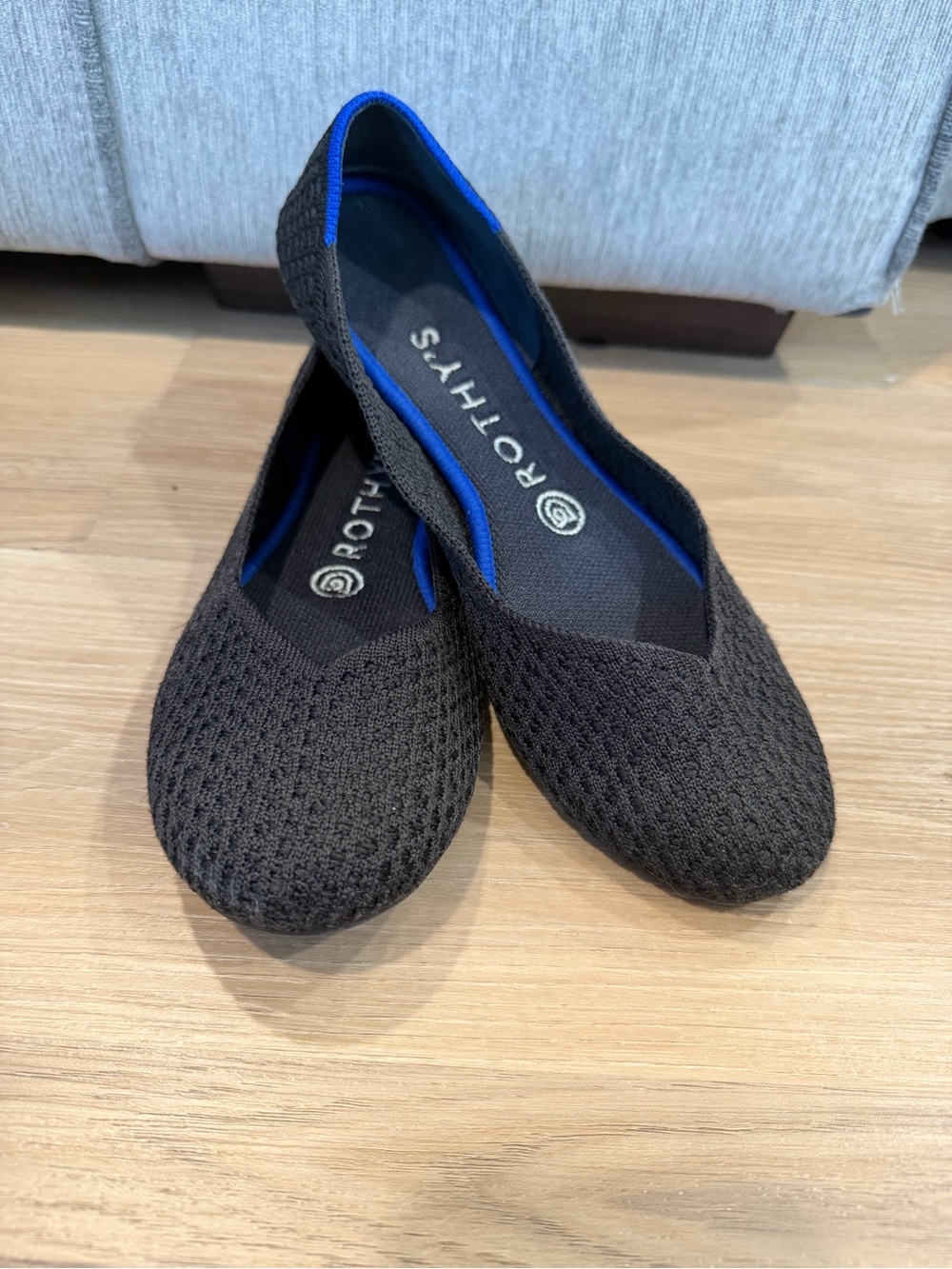 Rothy's Women's Black Honeycomb Flats